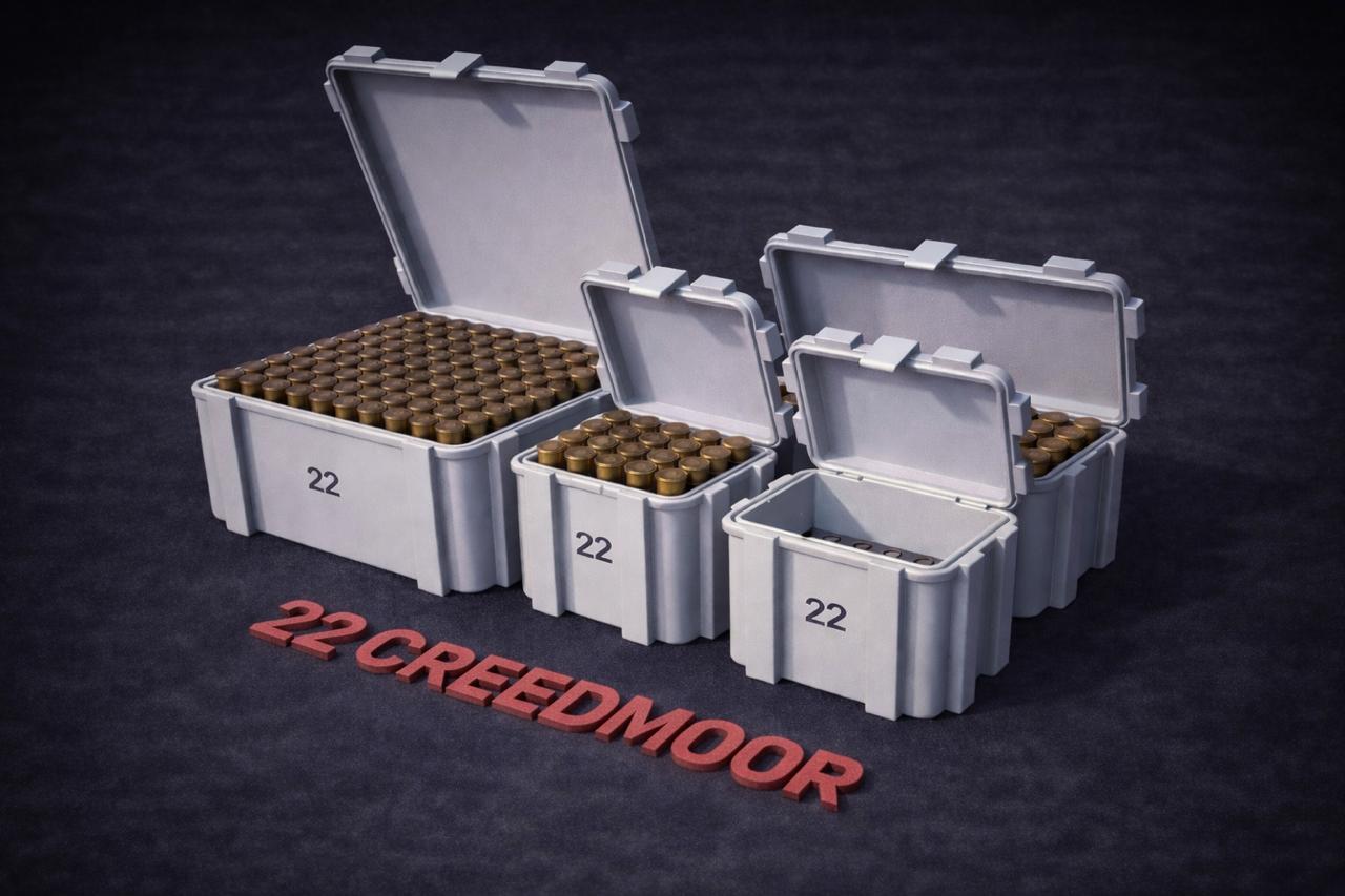 .22 Creedmoor Ammo Storage Box